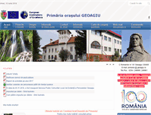 Tablet Screenshot of geoagiu.ro